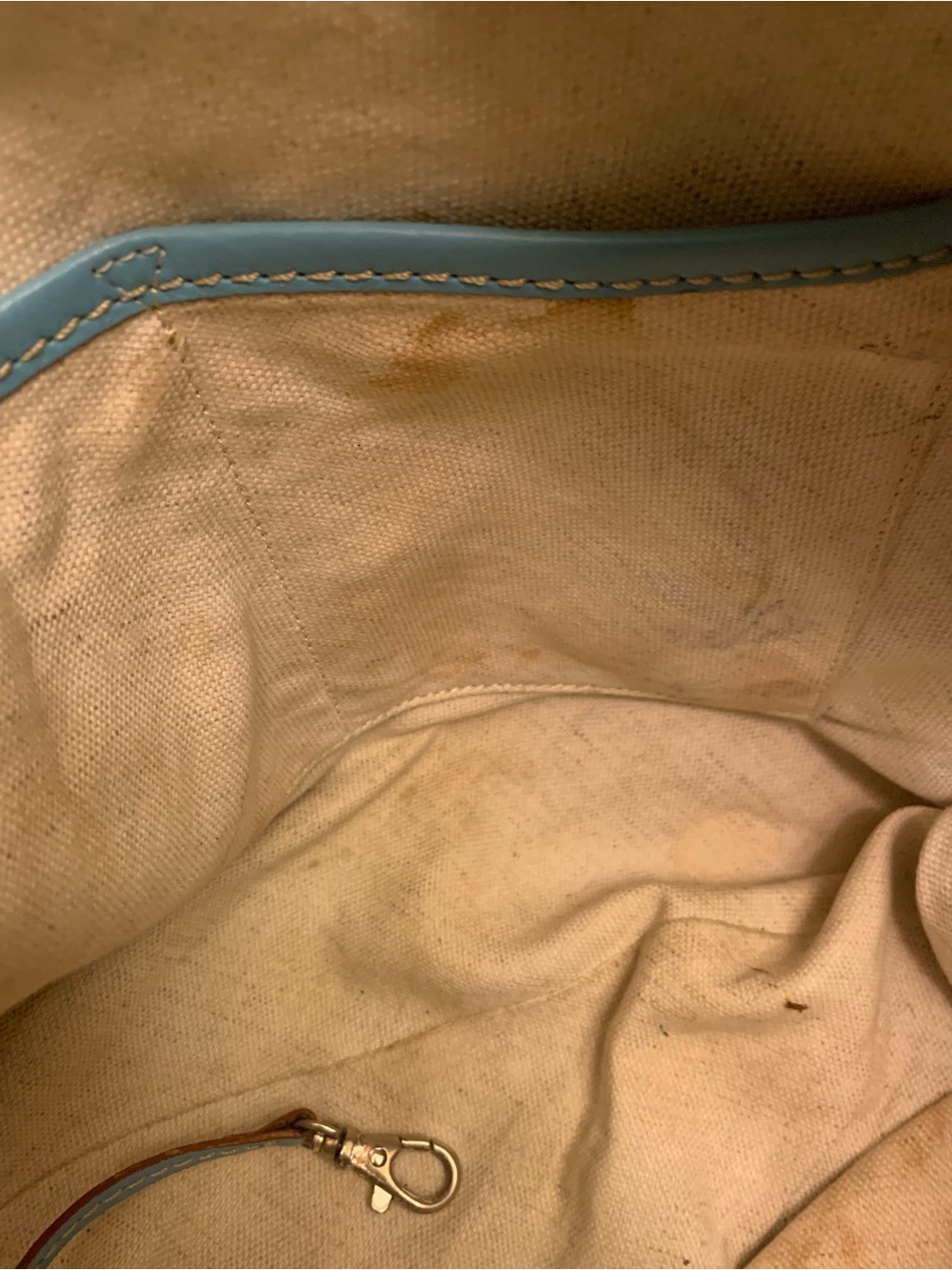Michael Kors Sky Blue Studded Leather Shoulder Bag - Picture 13 of 16